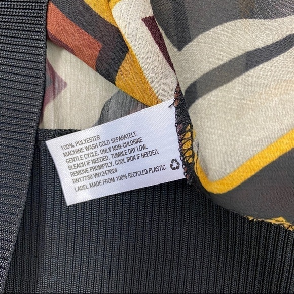 Missoni Target XS Brown Sheer Chevron Blouse Top - Picture 7 of 7